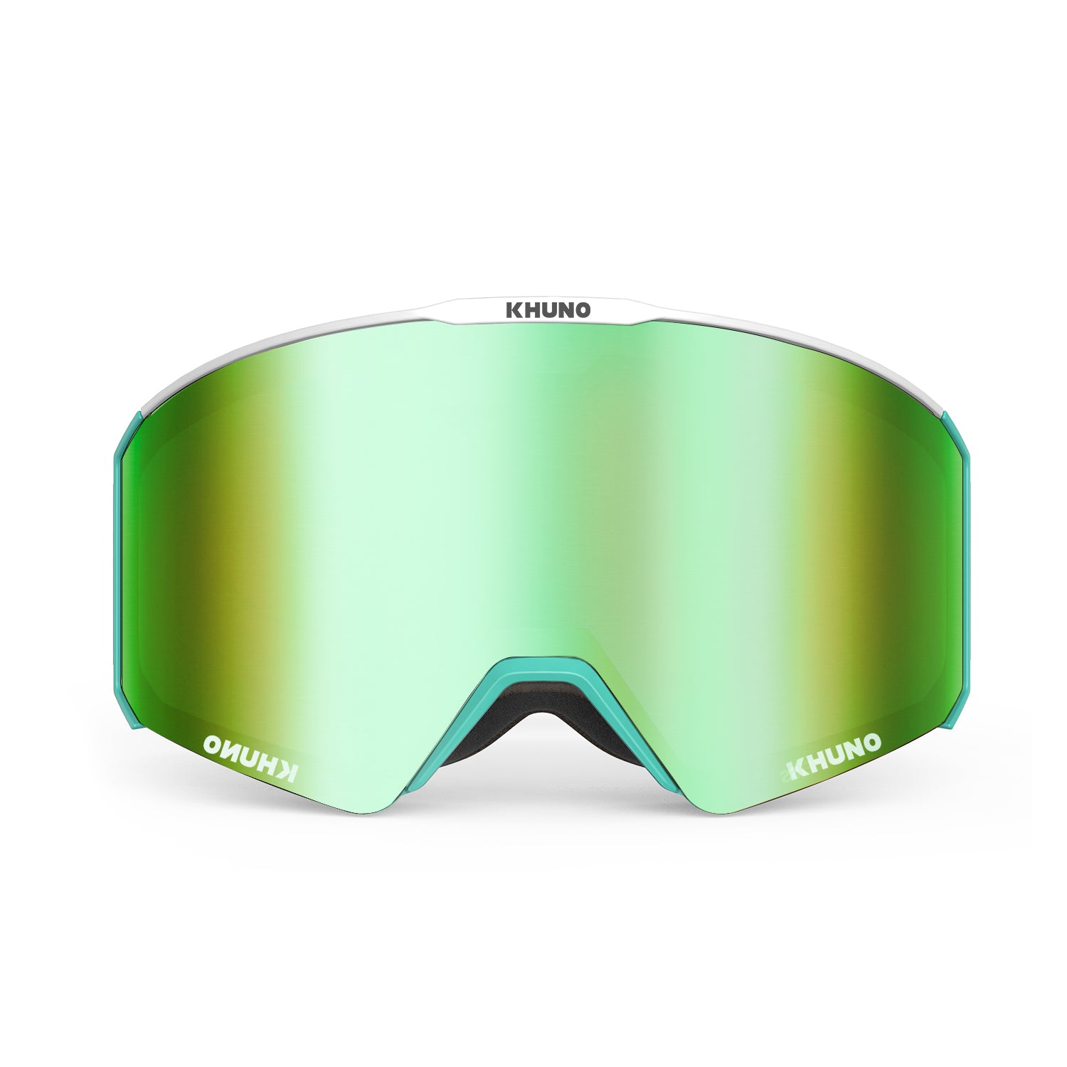 KHUNO NIMBUS Cylindrical Snow Goggles Dual ZEISS Lenses - Green Cirrus