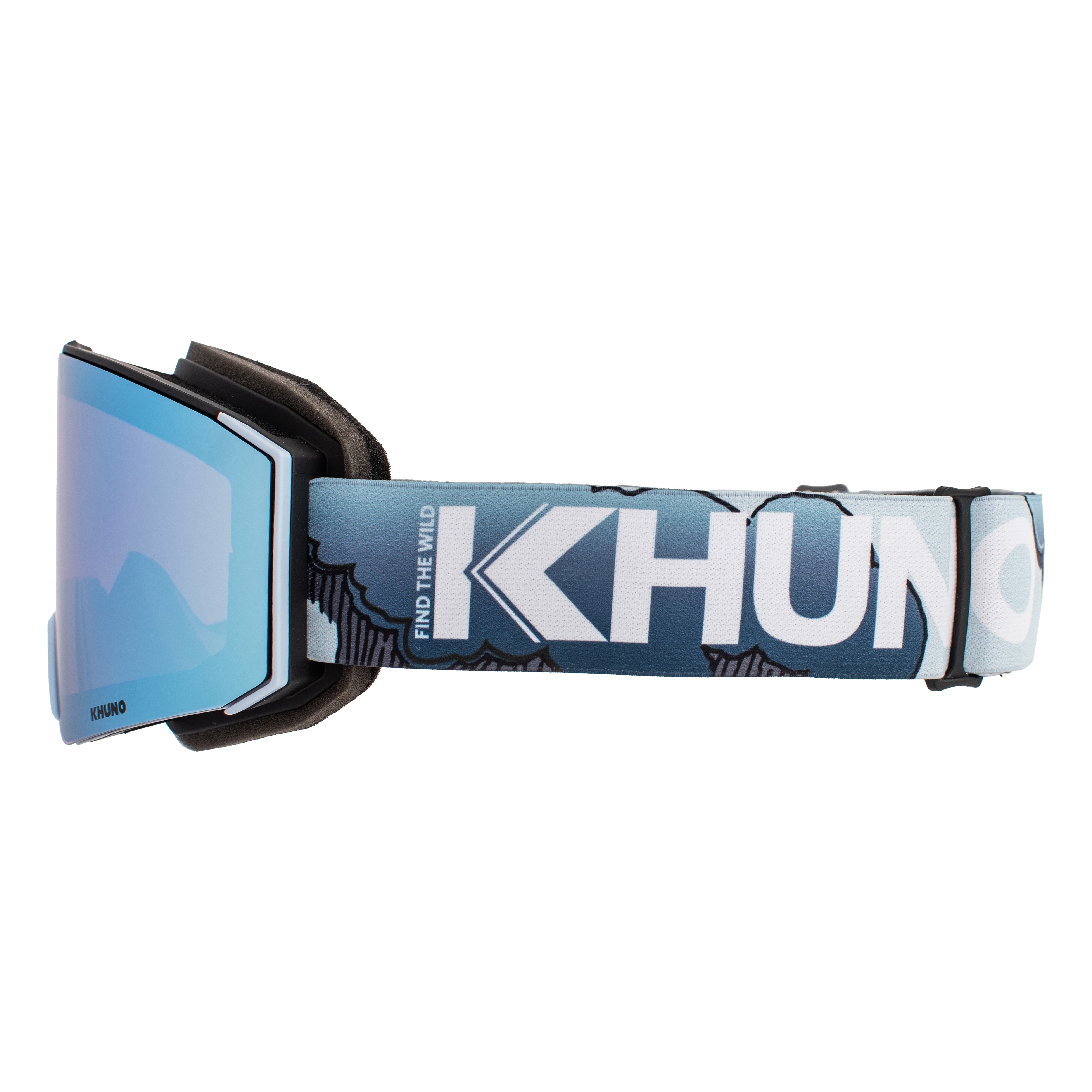 KHUNO NIMBUS Cylindrical Snow Goggles Dual ZEISS Lenses - Rainstorm